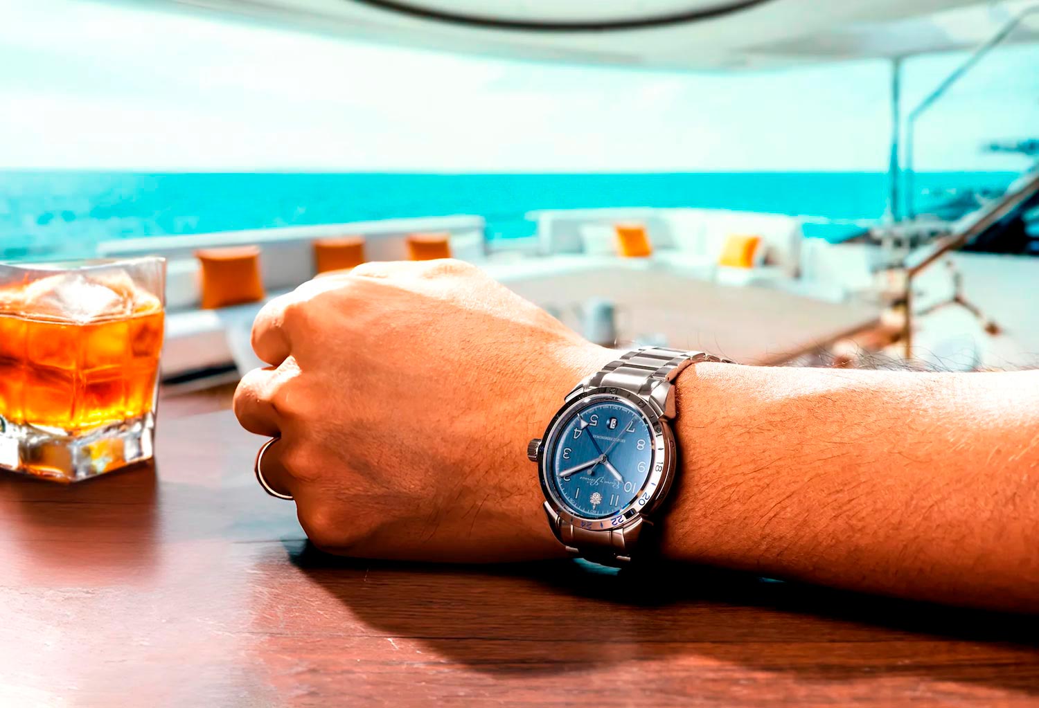 Cuervo y Sobrinos Hemingway GMT "The Fisherman" 3192B.1B