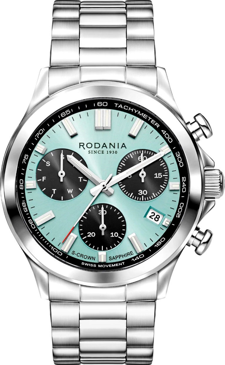 Rodania R17030 Chronograph, Blue Dial