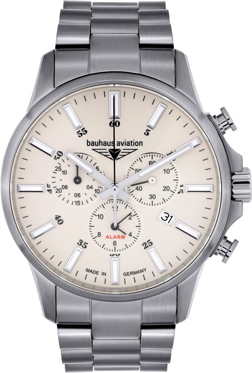 Bauhaus Chronograph 2880M5_b Titanium Quartz Watch