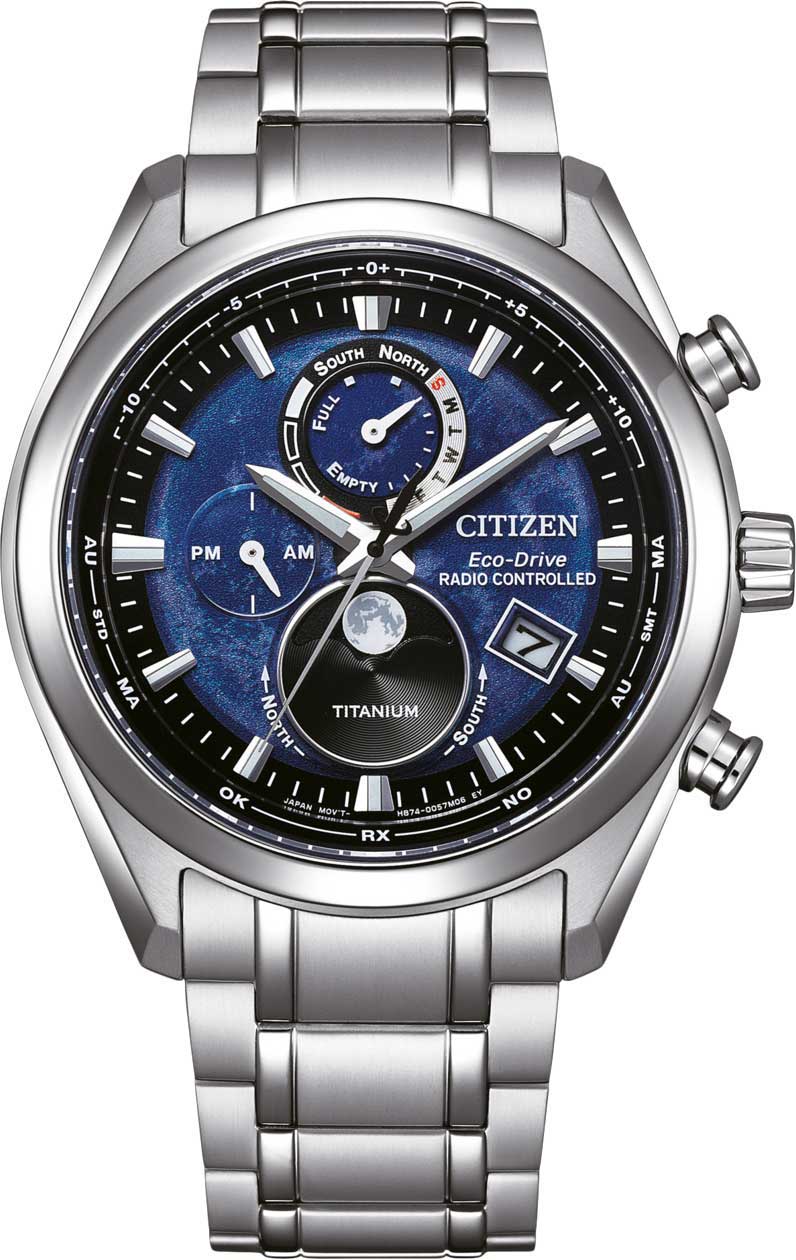 Citizen Tsuki-yomi AT BY1010-57L, Titanium Eco-Drive Radio-Controlled Watch