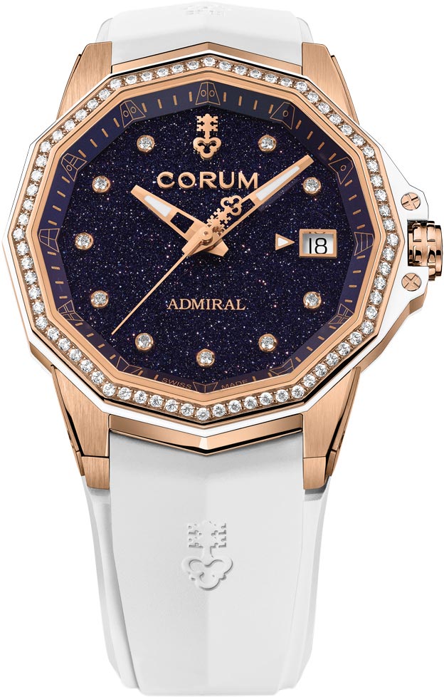 Corum Admiral Legend 38 Automatic A082/04471, Diamond Rose Gold