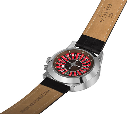 NIKA Silberuhr 1198B.0.9.73A, Casino Roulette