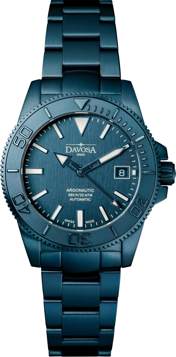 DAVOSA Argonautic 39 Monochrome DAV.16154040, blue dial PVD diver