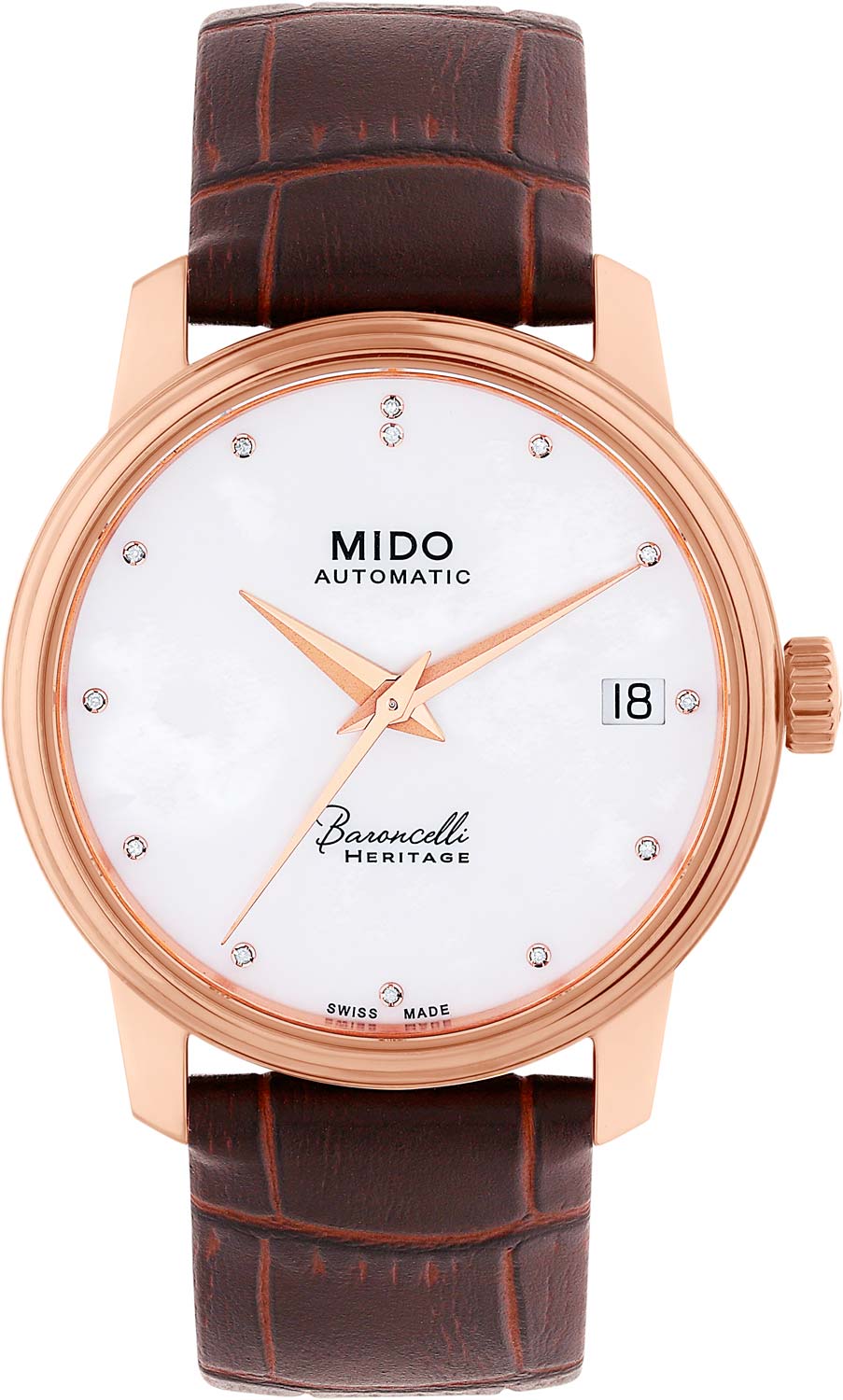 Mido Baroncelli Heritage M027.207.36.106.00, Ladies' Automatic Diamond Watch