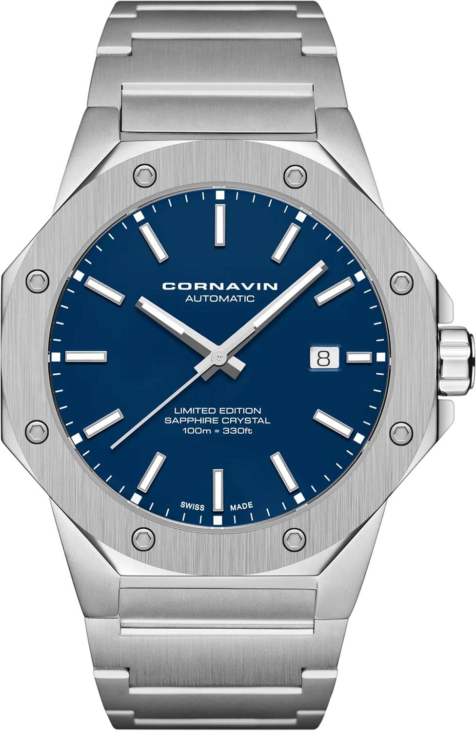 Cornavin Downtown 3-H Automatic AT.01.B, Blue Dial Men's Watch