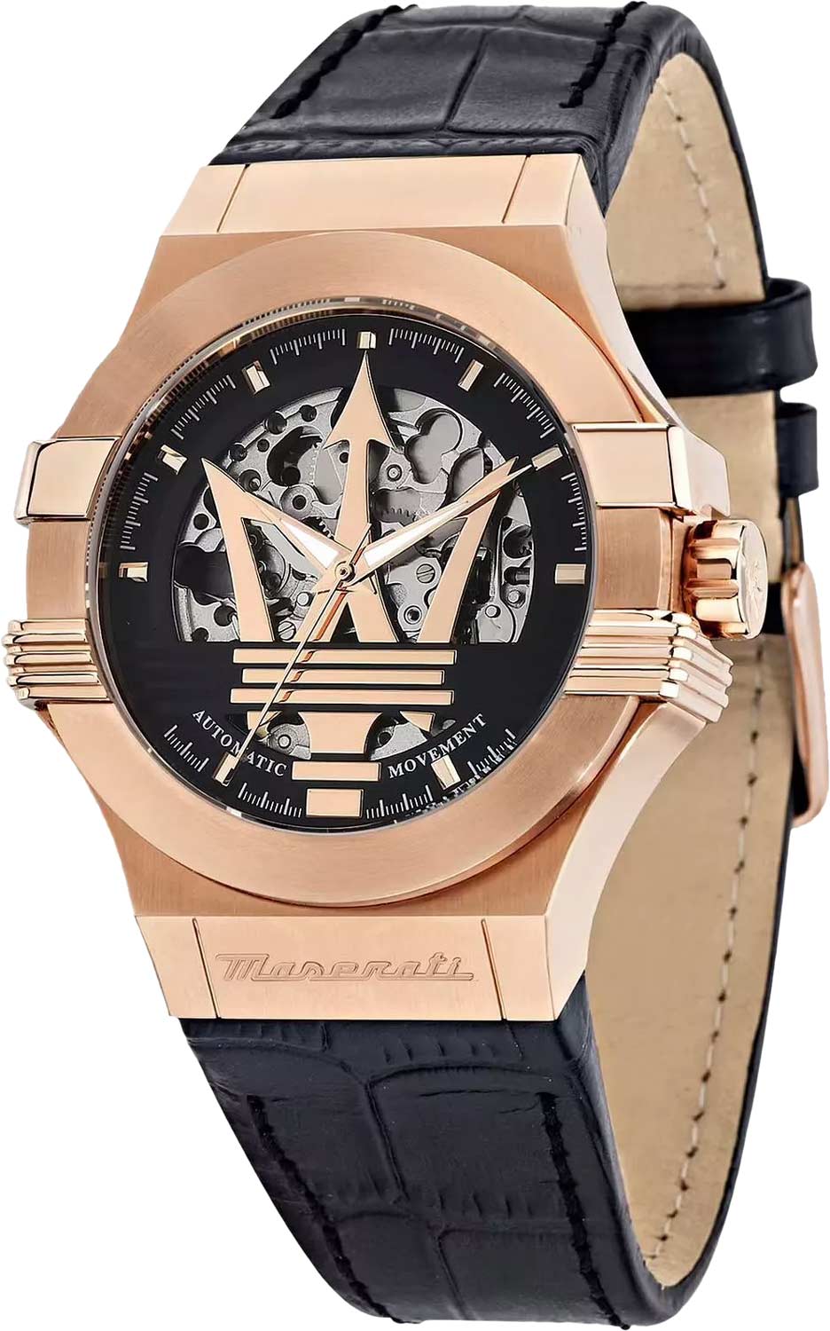 Maserati R8821108053 Automatic Watch, Black Dial