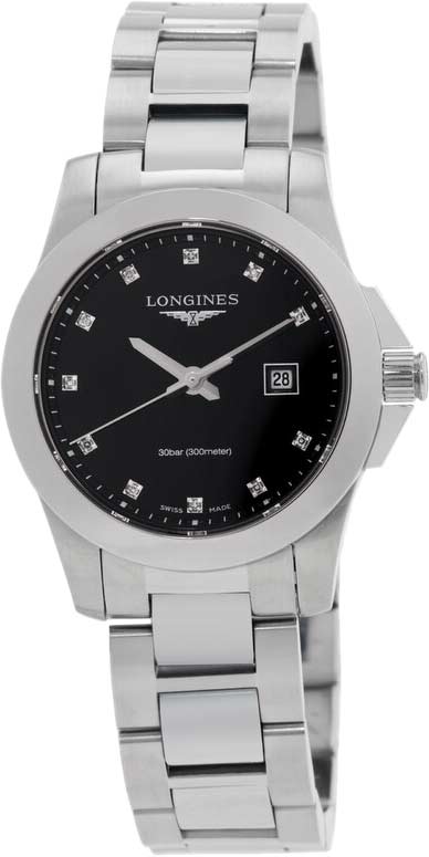 Longines Conquest L3.277.4.57.6, Quartz Diamond Ladies Watch