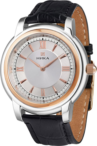 NIKA 1358.0.19.23E Montre Homme Quartz Argent & Or