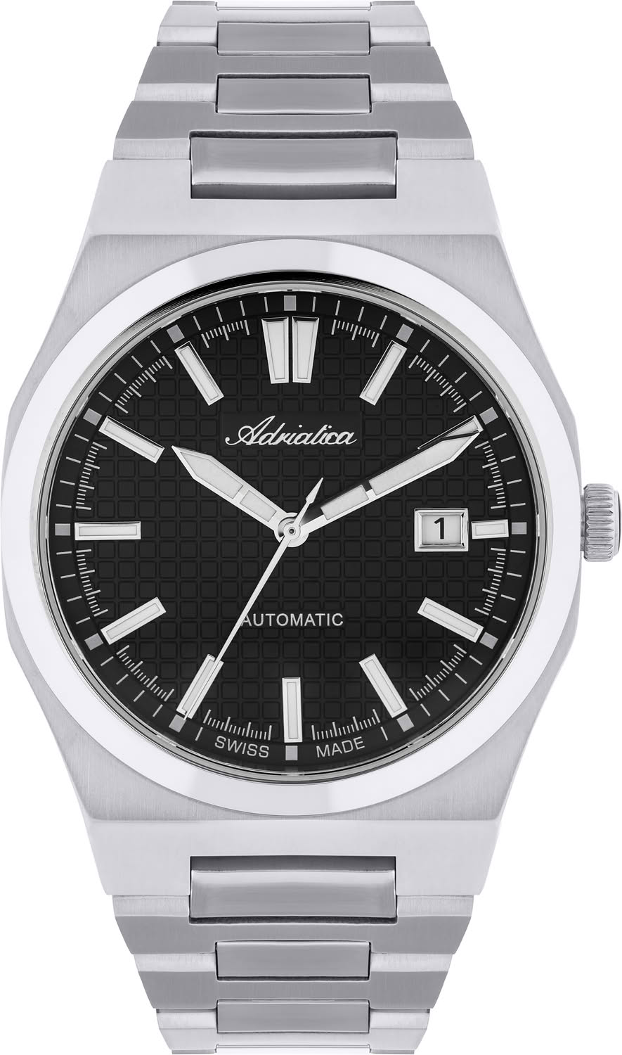 Adriatica Automatic A8326.5114A, 40mm Steel Black Dial