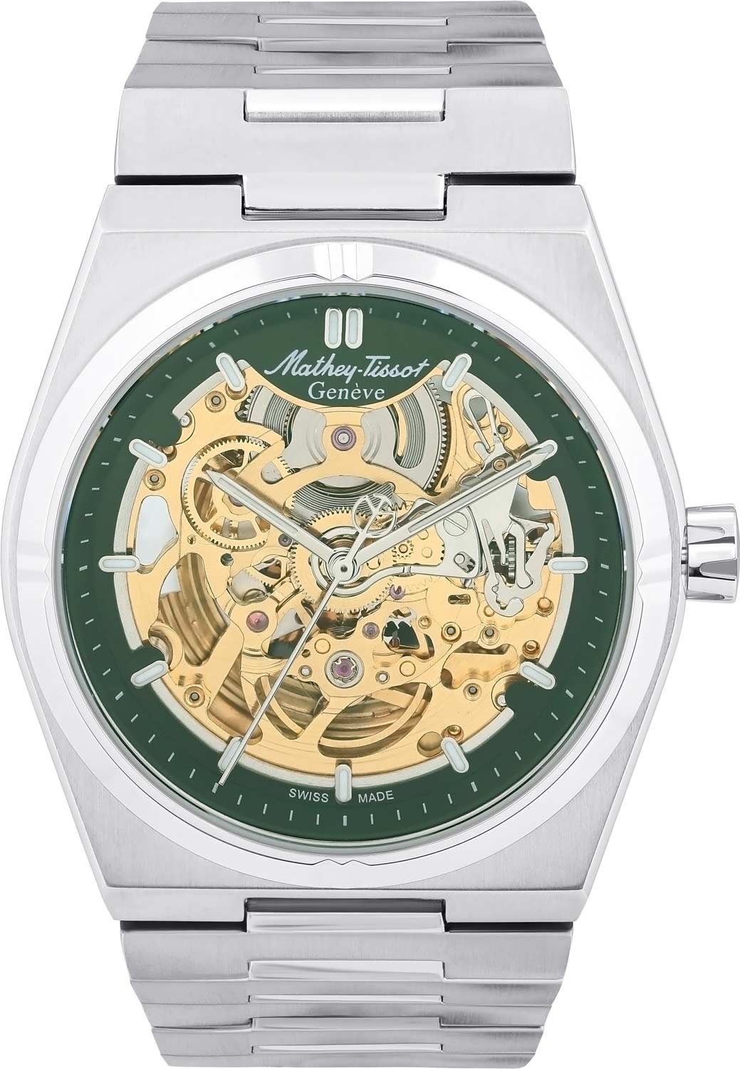 Mathey-Tissot Zeus Skeleton H118CFAV, Green Dial Automatic