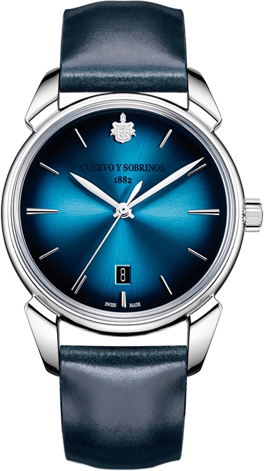 Cuervo y Sobrinos Historiador Asturias 3101.1ASB, Automatic Blue Dial