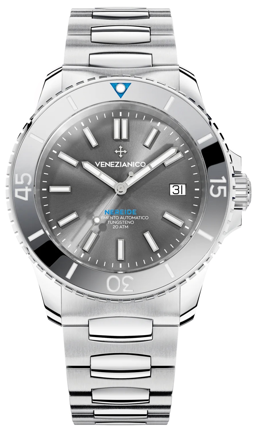 Venezianico Nereide Ceramica 4521502C, Montre de Plongée Automatique