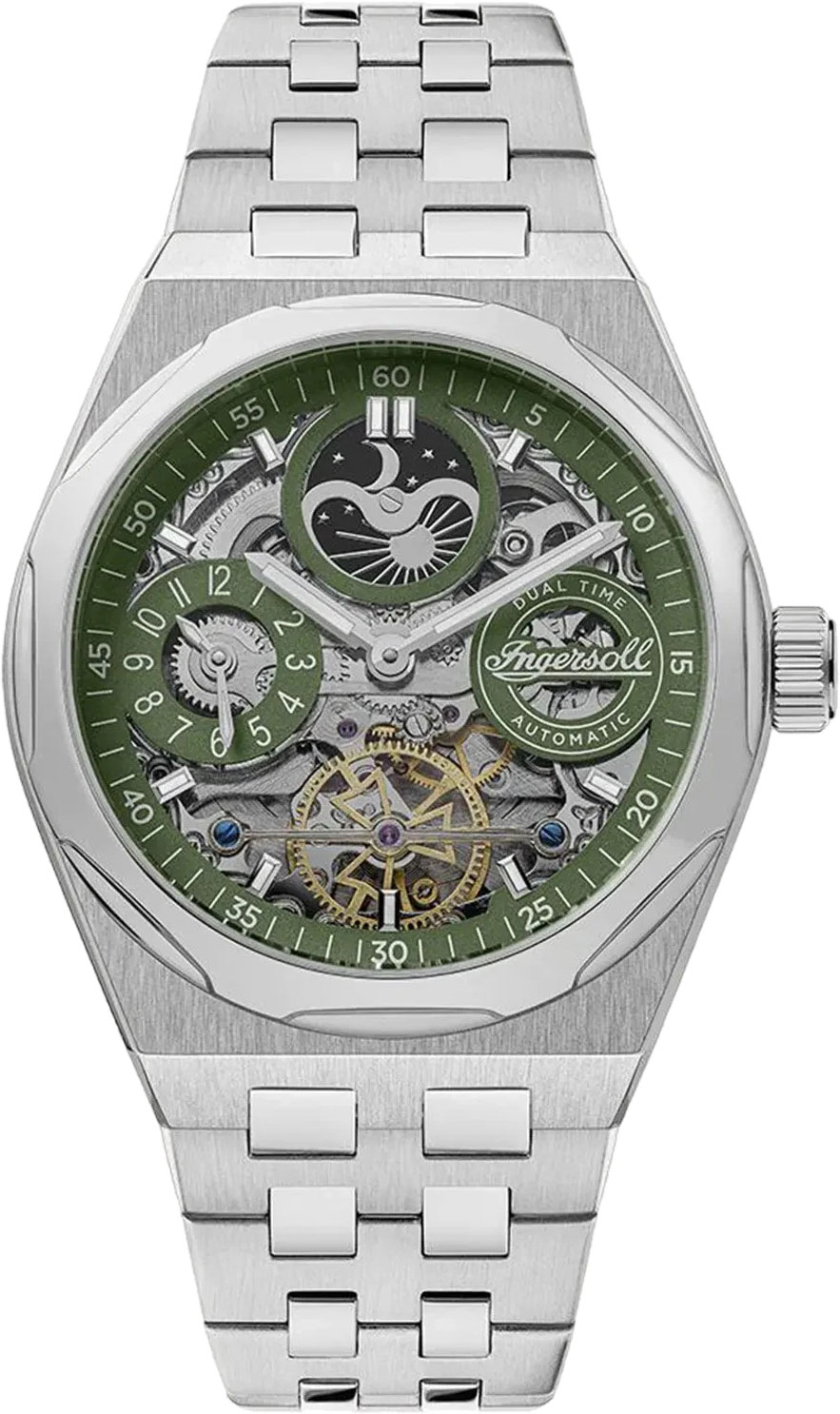 Ingersoll I12905 Automatic Skeleton Green Dial