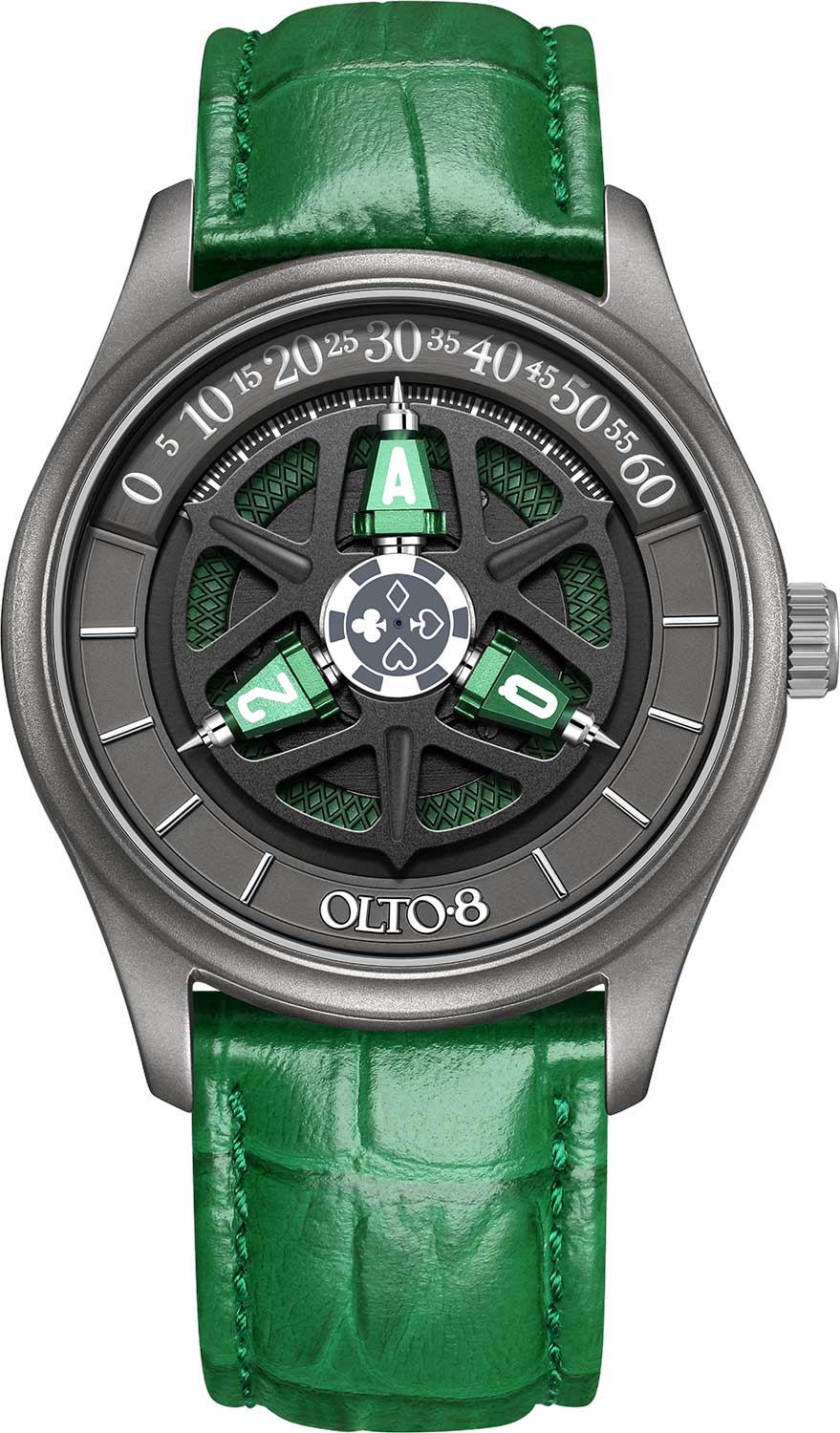 OLTO-8 King O5-1128-T08, Titanium Automatic Watch