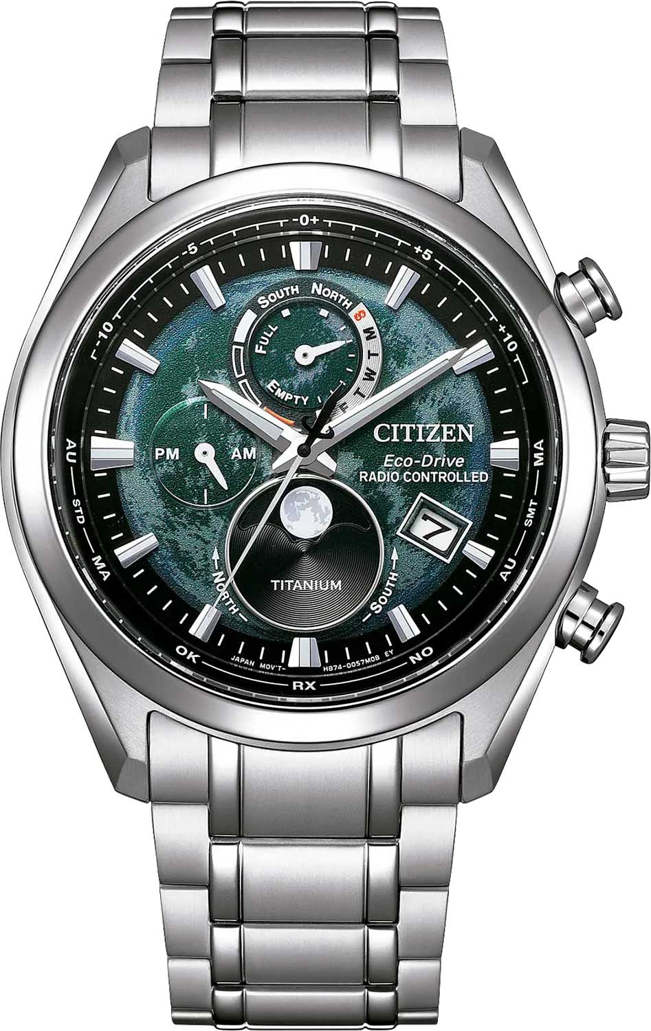 Citizen Tsuki-yomi AT BY1010-81X, Perpetual Calendar Radio-Controlled Titanium Watch