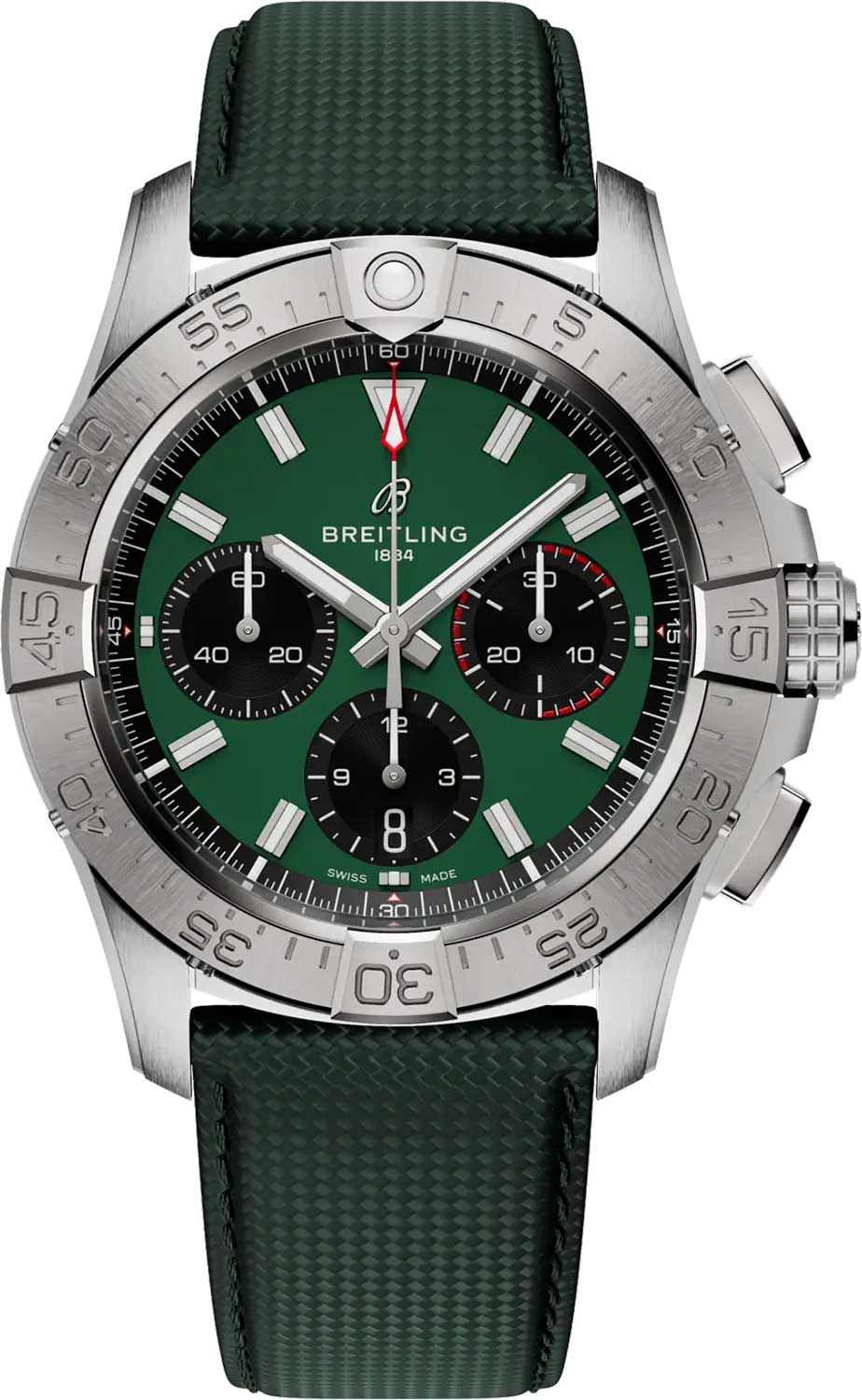 Breitling Avenger B01 Chronograph AB0146101L1X1, Green Dial