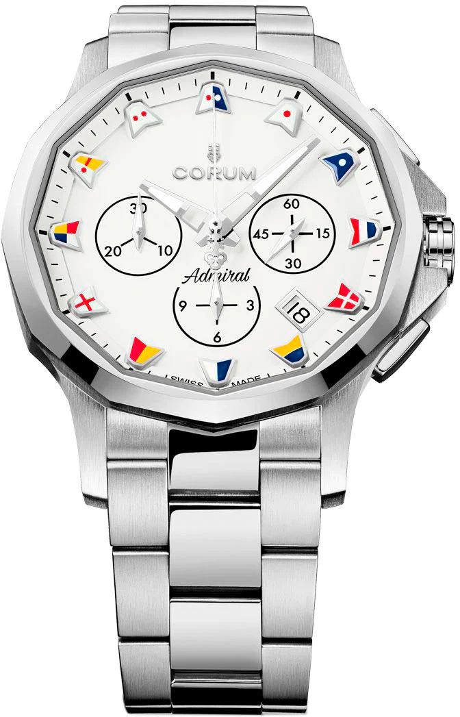 Corum Admiral Legend 42 Chronograph A984/04251, White Dial