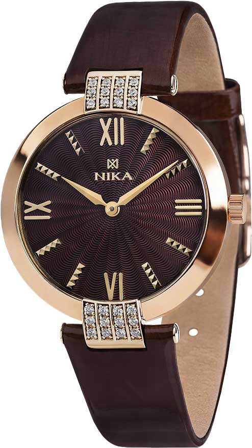 NIKA SlimLine 0111B.2.1.61A, Montre Femme Or Rose Quartz