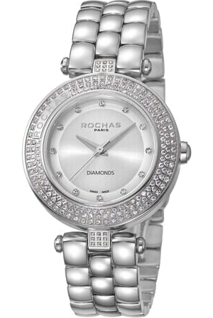 Rochas Diamond RP2L026M0011, Quarzuhr mit Kristallen