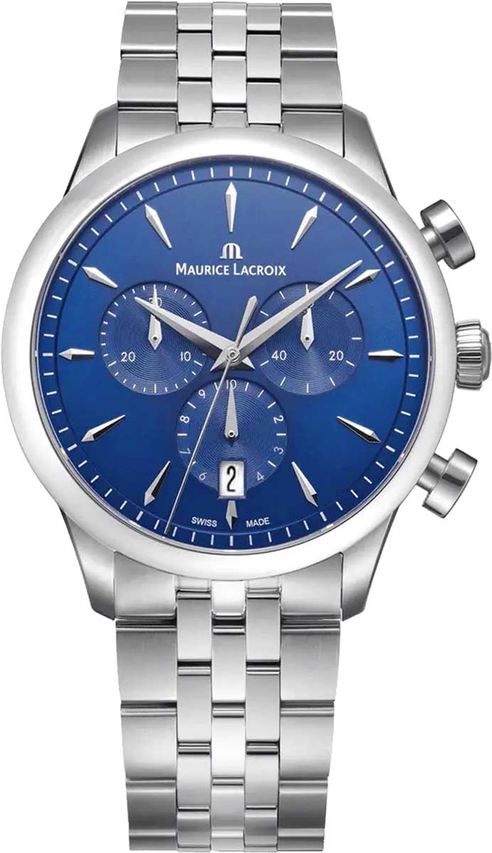 Maurice Lacroix Quartz Chronograph 751038-SS002-430-1, Blue Dial