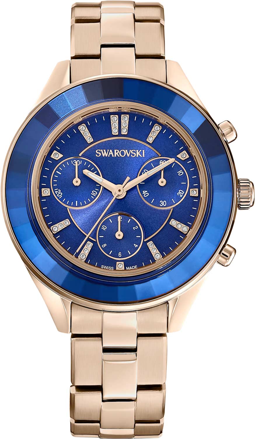 Swarovski Octea Lux Sport Chronograph 5632481, blue dial