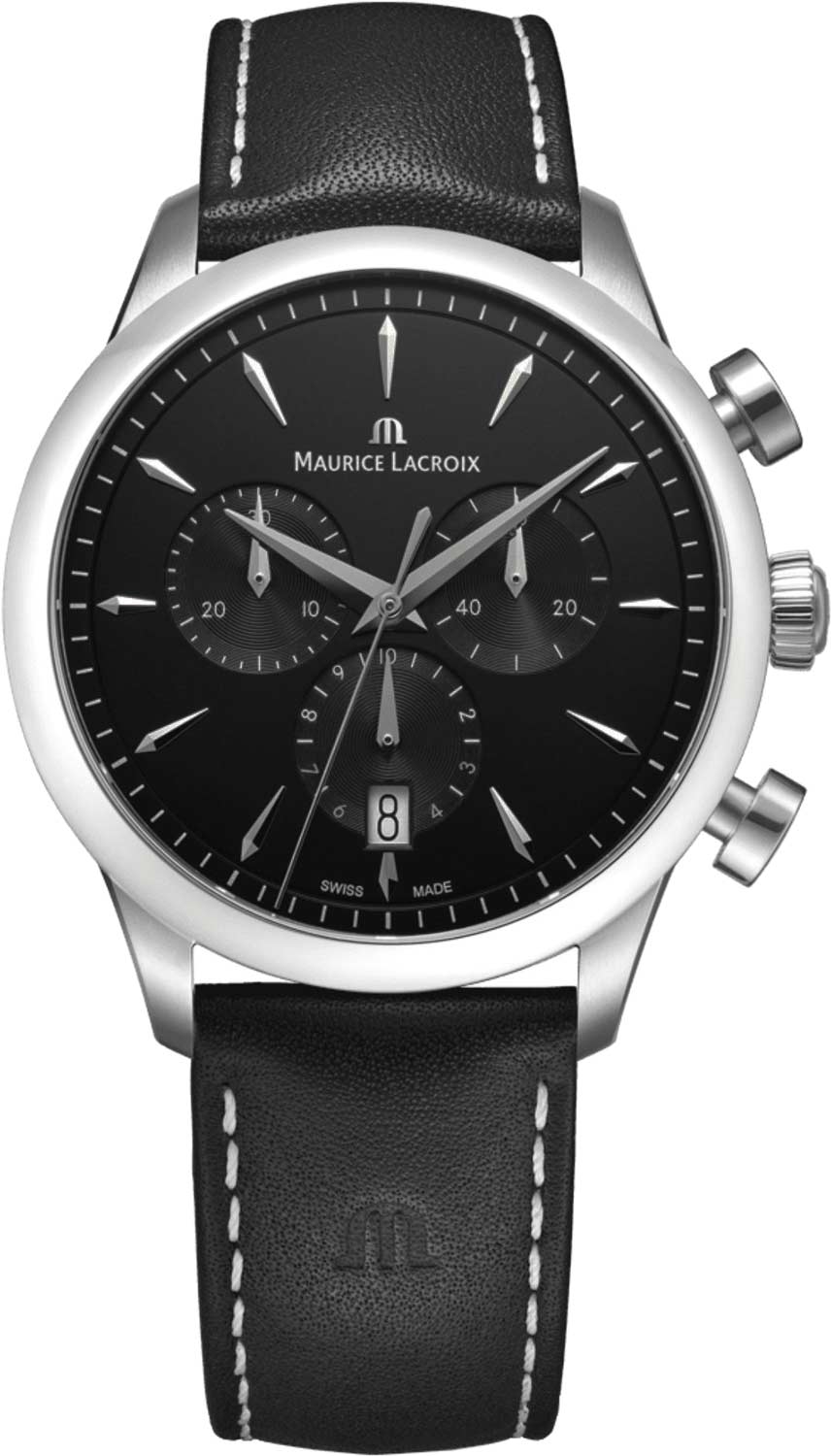 Maurice Lacroix Chronographe Quartz 751038-SS001-330-2, Cadran Noir